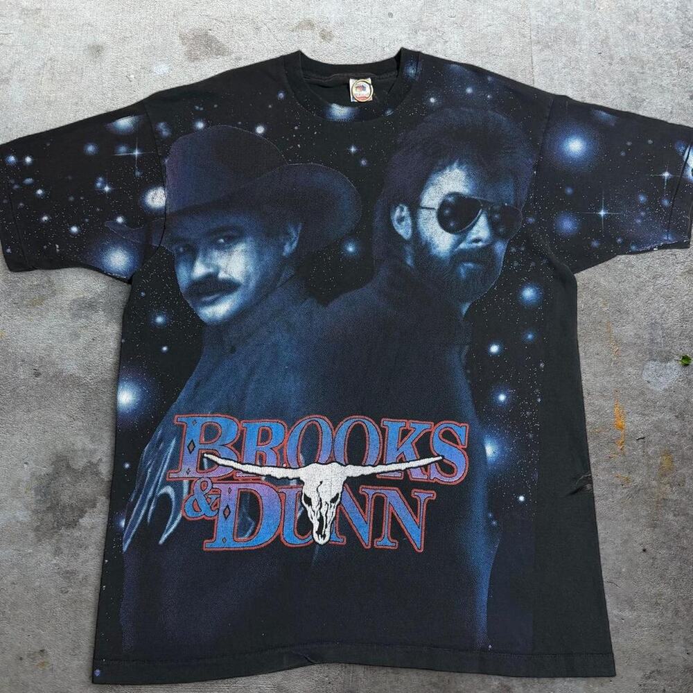 Vintage brooks & dunn AOP tee shirt 2X